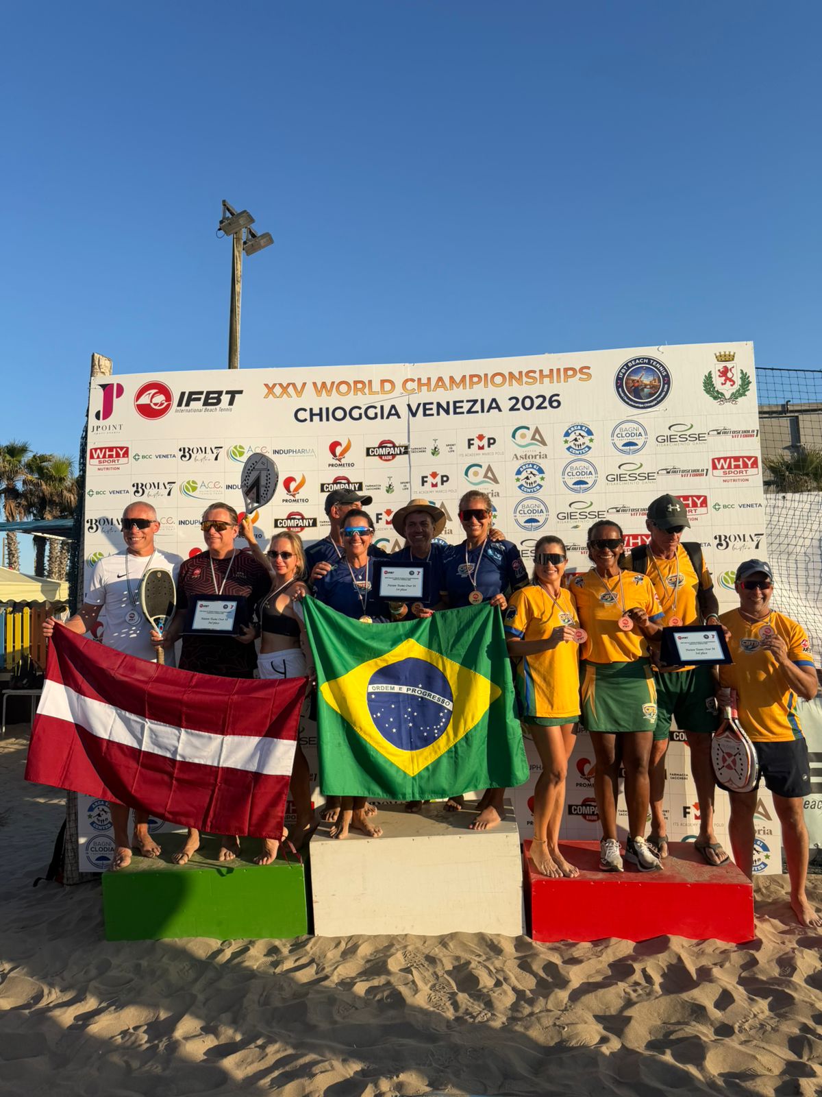 Seleção brasileira domina o pódio no Mundial de Chioggia Venezia